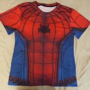 Men's Large Spider-Man Compression Shirt